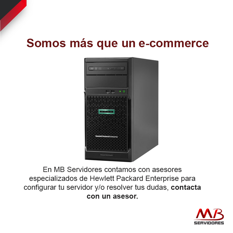 Servidor HPE ProLiant ML30 Gen10, Intel Xeon E-2314 2.80GHz, 16GB DDR4, 1TB.