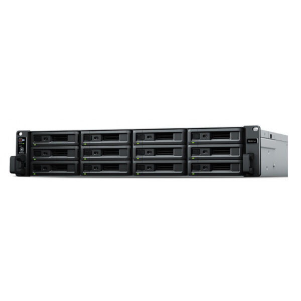 Synology Servidor NAS RackStation RS3621XS+ de 12 Bahías, Intel Xeon D-1541 2.10GHz, 8GB DDR4, USB 3.0, Negro ― no Incluye Discos Duros