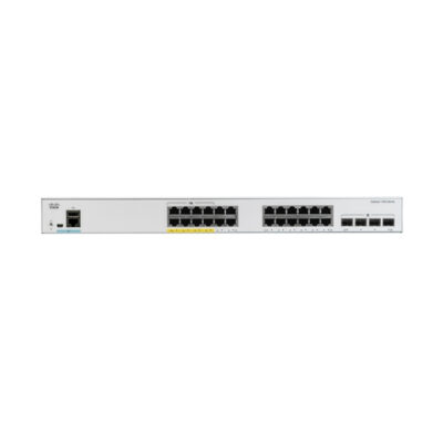 Switch Cisco Gigabit Ethernet Catalyst 1000, 24 Puertos PoE+ 370W, 4 Puertos SFP+, 128 Gbit/s, 15.360 Entradas – Gestionado