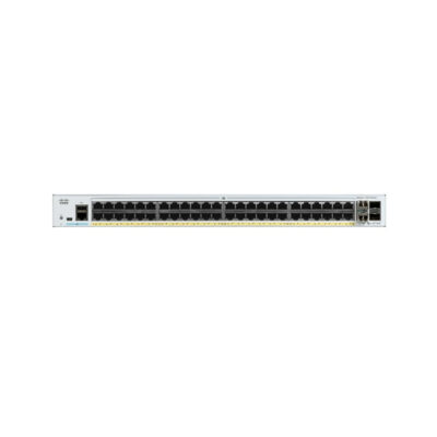 Switch Cisco Gigabit Ethernet Catalyst 1000, 48 Puertos PoE+ 370W, 4 Puertos SFP, 104 Gbit/s, 15.360 Entradas – Gestionado