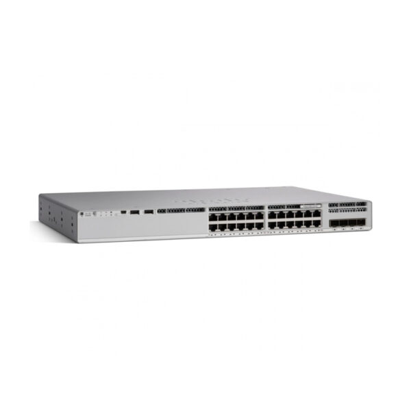 Switch Cisco Gigabit Ethernet Catalyst 9200L Network Essentials, 24 Puertos PoE+ 100/1000/10000 + 4 Puertos 1G, 56 Gbit/s, 16.000 Entradas - Gestionado