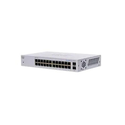 Switch Cisco Gigabit Ethernet Business 110, 24 Puertos 10/100/1000Mbps + 2 Puertos SFP, 48 Gbit/s, 8000 Entradas – No Administrable