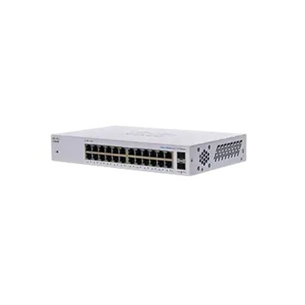 Switch Cisco Gigabit Ethernet Business 110, 24 Puertos 10/100/1000Mbps + 2 Puertos SFP, 48 Gbit/s, 8000 Entradas - No Administrable