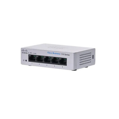 Switch Cisco Gigabit Ethernet Business 110, 5 Puertos 10/100/1000Mbps, 10 Gbit/s, 2000 Entradas – No Administrable