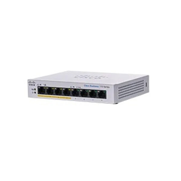 Switch Cisco Gigabit Ethernet Business 110, 8 Puertos 10/100/1000Mbps (4x PoE), 16 Gbit/s, 8000 Entradas – No Administrable