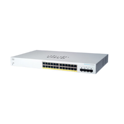 Switch Cisco Gigabit Ethernet CBS220, 24 Puertos PoE 10/100/1000 + 4 Puertos SFP, 56Gbit/s, 8.000 Entradas – Gestionado