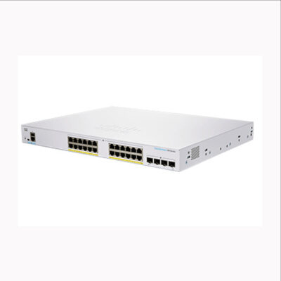 Switch Cisco Gigabit Ethernet CBS350, 24 Puertos PoE 10/100/1000Mbps + 4 Puertos SFP, 16000 Entradas – Gestionado