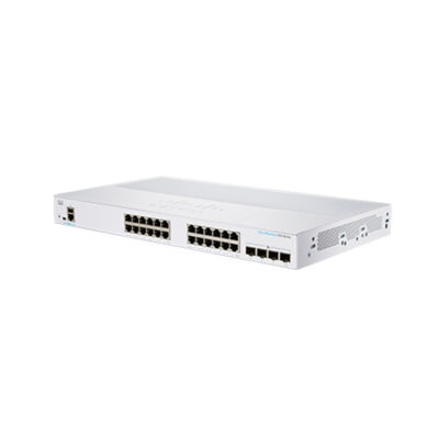 Switch Cisco Gigabit Ethernet Business 350-24T-4G, 24 Puertos 10/100/1000Mbps + 4 Puertos SFP, 16.000 Entradas – Gestionado