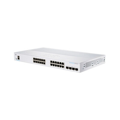 Switch Cisco Gigabit Ethernet CBS350, 24 Puertos 10/100/1000Mbps + 4 Puertos SFP+, 1000 Mbit/s, 16.000 Entradas – Gestionado
