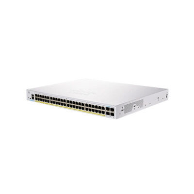 Switch Cisco Gigabit Ethernet Business 350, 48 Puertos PoE+ 10/100/1000Mbps + 4 Puertos SFP+, 176 Gbit/s, 16.000 Entradas – Gestionado