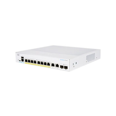 Switch Cisco Gigabit Ethernet Business 350, 8 Puertos PoE 10/100/1000Mbps + 2 Puertos SFP, 1000 Mbit/s, 16.000 Entradas – Gestionado