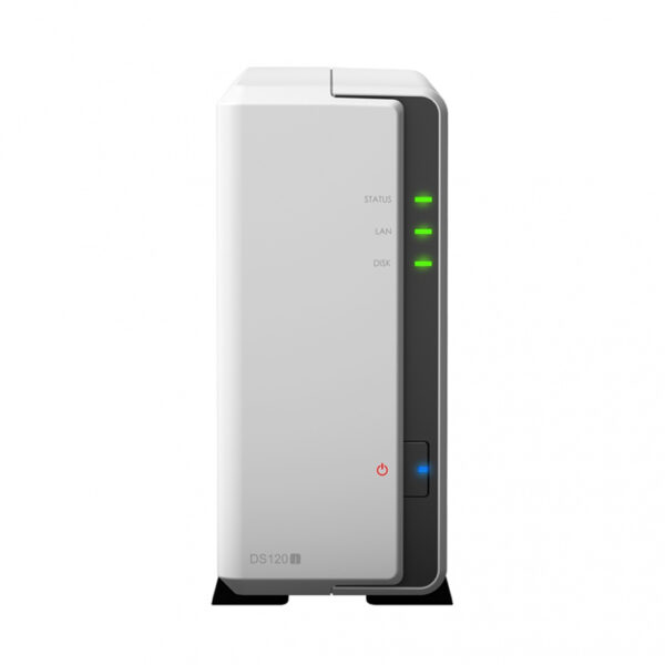 Synology Servidor NAS DiskStation DS120j de 1 Bahía, Marvell Armada 3700 88F3720 0.8GHz, 0.5GB DDR3L, 2x USB 2.0, Gris ― no incluye Discos