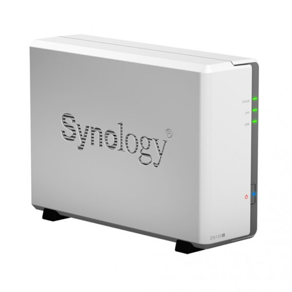 Synology Servidor NAS DiskStation DS120j de 1 Bahía, Marvell Armada 3700 88F3720 0.8GHz, 0.5GB DDR3L, 2x USB 2.0, Gris ― no incluye Discos