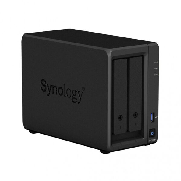 Synology DiskStation NAS de 2 Bahías, máx. 32TB, Intel Celeron J4125 2GHz, USB 3.0, Negro ― no Incluye Discos