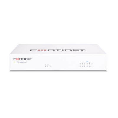 Router Fortinet con Firewall FortiGate 40F + 24×7 FortiCare and FortiGuard UTP 3 Años, Alámbrico, 5 Gbit/s, 4x RJ-45