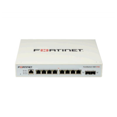 Switch Fortinet Gigabit Ethernet FortiSwitch 108F-POE, 8 Puertos PoE 10/100/1000 + 2 Puertos SFP, 65W, 20 Gbit/s, 8.000 Entradas – Gestionado