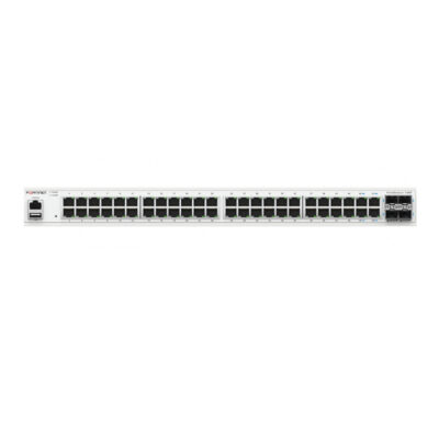 Switch Fortinet Gigabit Ethernet FS-148F,10/100/1000Mbps + 4 Puertos SFP+, 176 Gbit/s, 32.000 Entradas – Gestionado