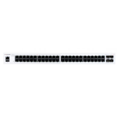 Switch Fortinet Gigabit Ethernet 148F-POE, 48 Puertos 10/100/1000Mbps (24 Puertos PoE) + 4 Puertos SFP+, 176 Gbit/s, 32.000 Entradas – Gestionado