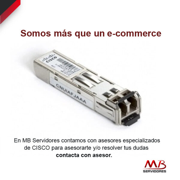 Cisco 1000BASE-SX SFP Módulo Transceptor para MMF GLC-SX-MMD=, 10.000m, 850nm, 1000 Mbit/s