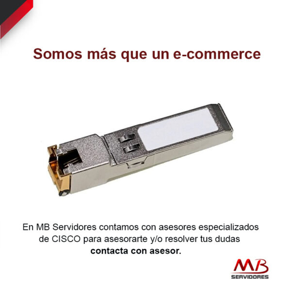 Cisco 1000BASE-T SFP Módulo Transceptor, RJ-45, Cat5, 1000 Mbit/s