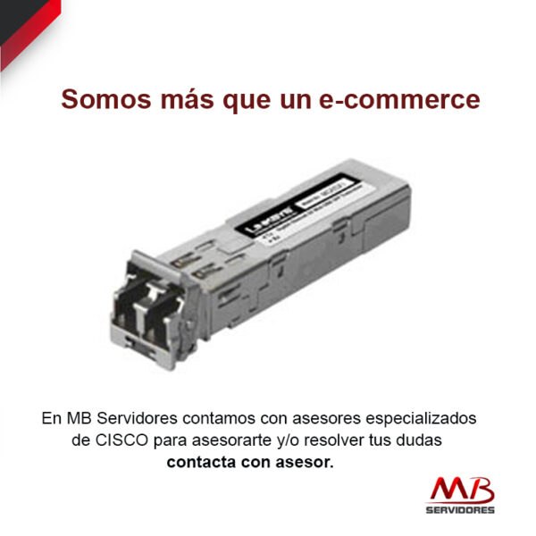 Cisco Gigabit SX Mini-GBIC SFP Módulo Transceptor MGBSX1, Alámbrico, 550m, 850nm