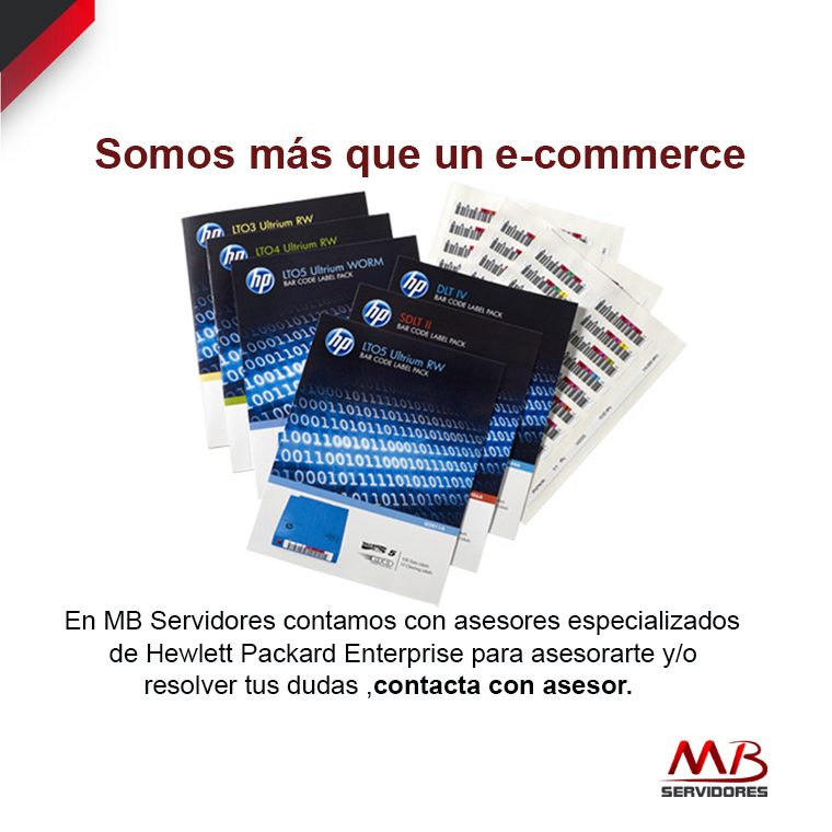 HPE Etiquetas Adhesivas para LTO-7 Ultrium RW, 100 Piezas