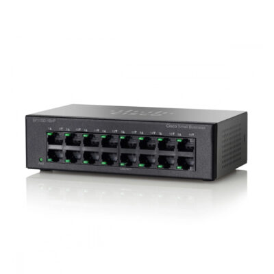 Switch Cisco Fast Ethernet SF110D-16HP PoE, 16 Puertos 10/100Mbps, 3.2 Gbit/s, 8000 Entradas – No Administrable