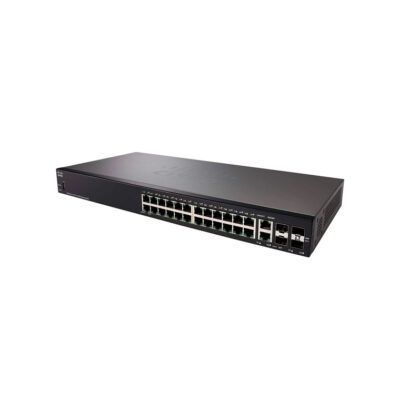 Switch Cisco Fast Ethernet SF250-24, 24 Puertos 10/100Mbps + Puertos SFP, 12.8Gbit/s, 8000 Entradas – Gestionado