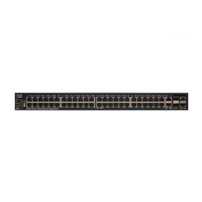 Switch Cisco Gigabit Ethernet SG550X-48, 48 Puertos 10/100/1000Mbps + 2 Puertos SFP+, 176 Gbit/s, 16.000 Entradas – Gestionado