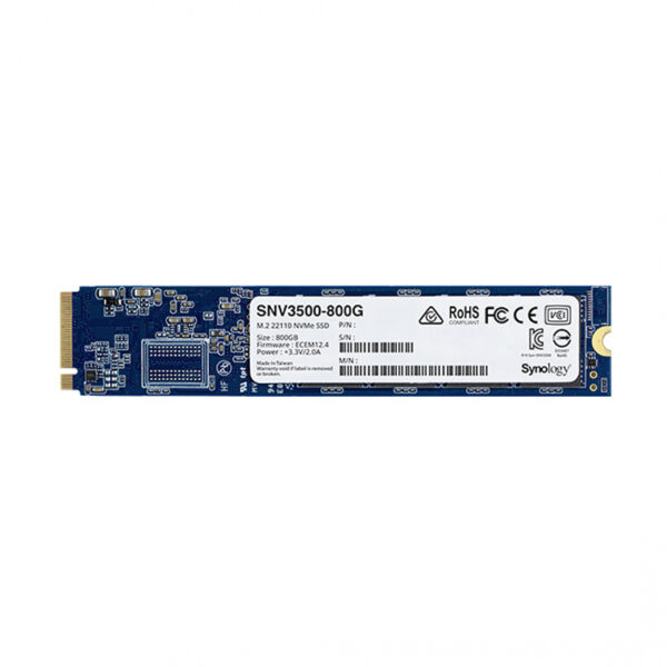 SSD para Servidor NAS Synology SNV3500, 800GB, NVMe PCI Express 3.0, M.2