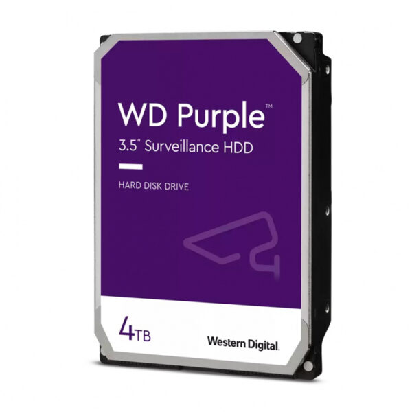 Disco Duro para Videovigilancia Western Digital WD Purple Surveillance 3.5", 4TB, SATA, 6 Gbit/s, 256MB Caché