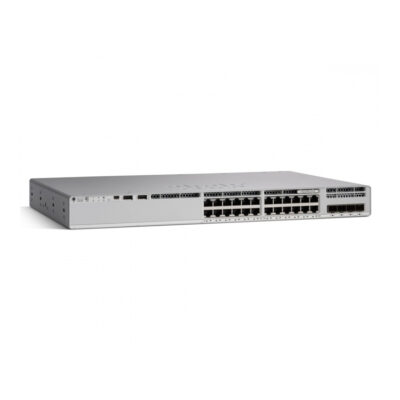 Switch Cisco Gigabit Ethernet Catalyst 9200L, 24 Puertos 10/100/1000Mbps, 128 Gbit/s, 16.000 Entradas – No Administrable