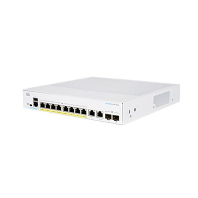 Switch Cisco Gigabit Ethernet Business 350, 8 Puertos 10/100/1000Mbps + 2 Puertos SFP, 20 Gbit/s, 16.000 Entradas – Gestionado