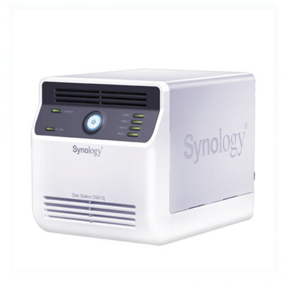 Synology Servidor NAS DiskStation DS410J de 4 Bahías, Marvell Kirkwood 88F6281 800MHz, 128MB, 2x USB, Blanco ― No Incluye Discos