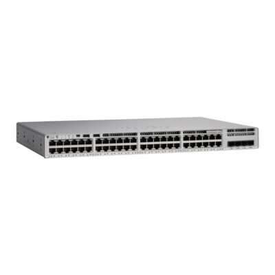 Switch Cisco Gigabit Ethernet Catalyst 9200L Network Essentials, 48 Puertos PoE+ 4x1G, 1000 Entradas – Gestionado