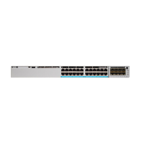 Switch Cisco Gigabit Ethernet Catalyst 9300L, 24 Puertos PoE+ 10/100/1000Mbps + 4 Puertos SFP+, 208 Gbit/s, 32.000 Entradas - Gestionado