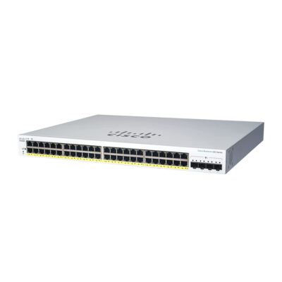 Switch Cisco Gigabit Ethernet Business 220, 48 Puertos 10/100/1000Mbps + 4 Puertos SFP+, 176 Gbit/s, 8192 Entradas – Gestionado