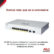 Switch Cisco Gigabit Ethernet Business 220, 8 Puertos PoE 10/100/1000 + 2 Puertos SFP, 65W, 20 Gbit/s, 8.192 Entradas - Gestionado