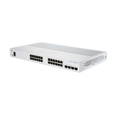 Switch Cisco Gigabit Ethernet Business 250, 24 Puertos 10/100/1000Mbps + 4 Puertos 10G SFP+, 8000 Entradas – Gestionado