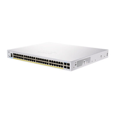 Switch Cisco Gigabit Ethernet Smart Business 250, 48 Puertos PoE+ 10/100/1000Mbps + 4 Puertos SFP, 1000 Mbit/s, 8.000 Entradas – Gestionado