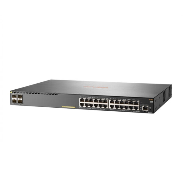 Switch Aruba Gigabit Ethernet 2930F, 24 Puertos PoE+ 10/100/1000Mbps + 4 Puertos SFP+, 128 Gbit/s, 32.768 Entradas - Gestionado