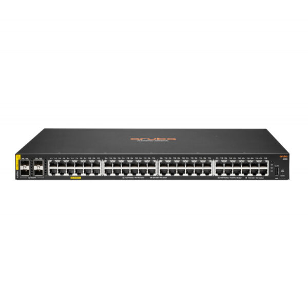 Switch Aruba Gigabit Ethernet 6100, 48 Puertos PoE 10/100/1000Mbps + 4 Puertos SFP+, 176Gbit/s, 8192 Entradas - Gestionado