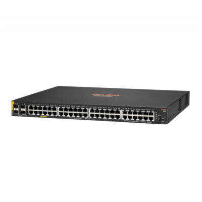 Switch Aruba Gigabit Ethernet 6100, 48 Puertos PoE 10/100/1000Mbps + 4 Puertos SFP+, 176Gbit/s, 8192 Entradas – Gestionado