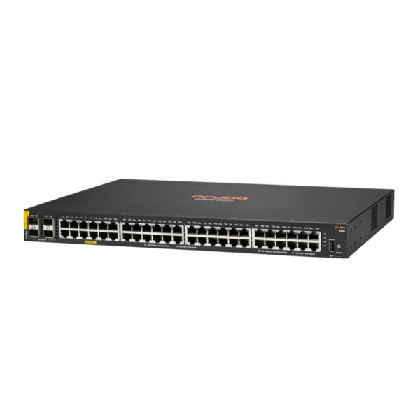 Switch Aruba Gigabit Ethernet 6100, 48 Puertos PoE 10/100/1000Mbps + 4 Puertos SFP+, 176Gbit/s, 8192 Entradas - Gestionado