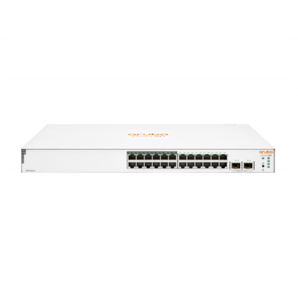 Switch Aruba Gigabit Ethernet Instant On 1830 24G, 24 Puertos Class4 PoE 10/100/1000Mbps + 2 Puertos SFP, 195W, 52 Gbit/s, 16.000 Entradas - Gestionado