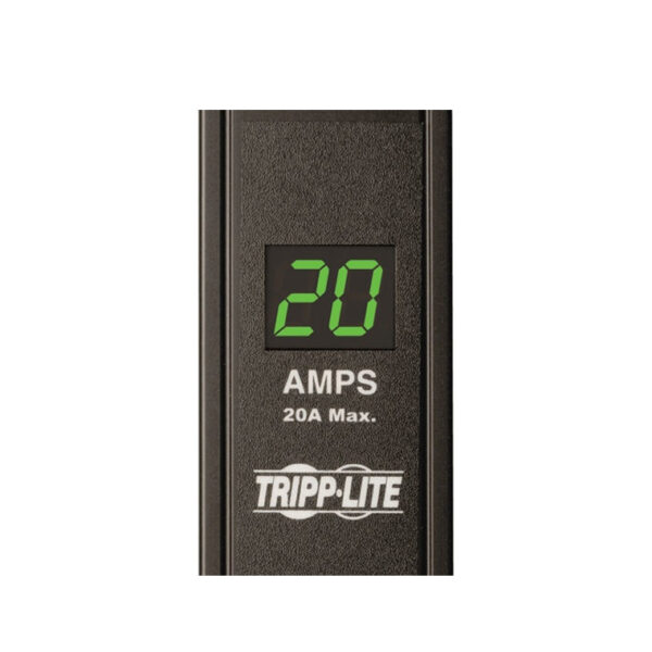 Tripp Lite PDU Monofásico con Medidor Digital, 20A 120V, para instalación Vertical de 0U en Rack 28