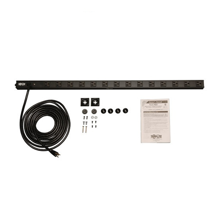 Tripp Lite PDUV15 PDU Monofásico Básico, 15A 120V, para Instalación Vertical de 0U en Rack