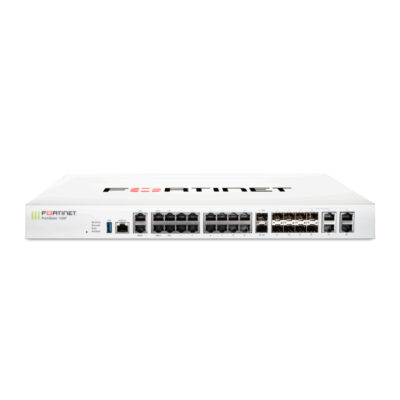 Router Fortinet con Firewall FortiGate 100F + 24×7 FortiCare and FortiGuard UTP 1Año, Alámbrico, 20Gbit/s, 22x RJ-45