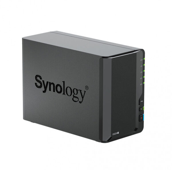 Synology DiskStation DS224PLUS+ NAS de 2 Bahías, Intel Celeron J4125 2.0GHz, SATA, Negro ― No Incluye Discos