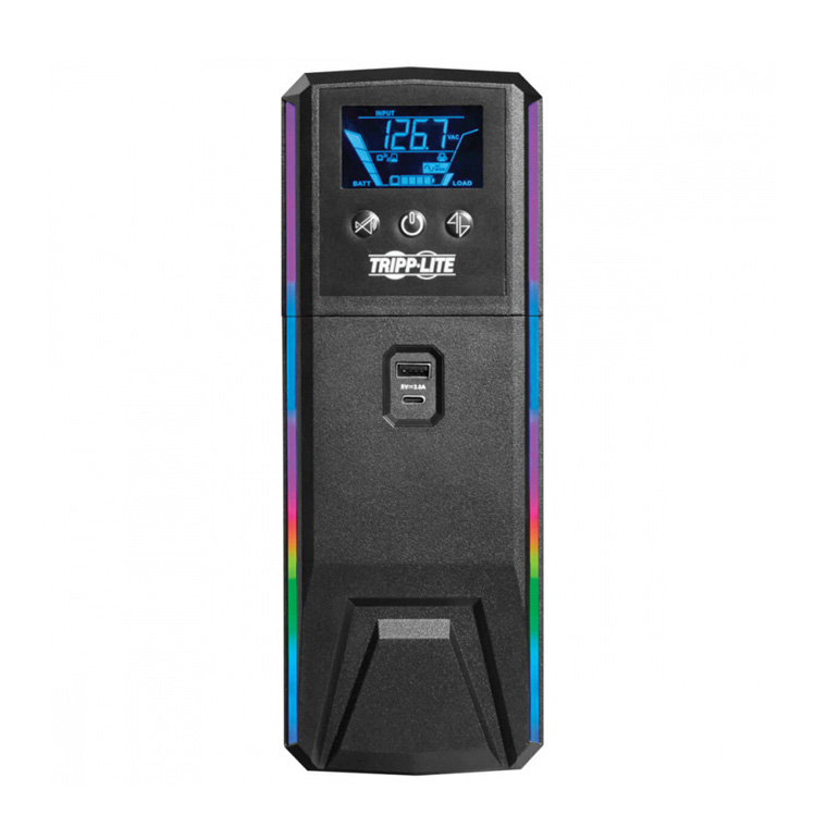 No Break Gamer Tripp Lite SMART1200PSGLCD Línea Interactiva, 750W, 1200VA, Entrada 120V, Salida 120V, 10 Contactos